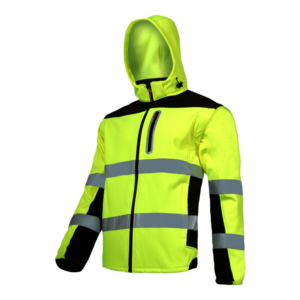 Signalinė HI-VIS striukė iš SOFTSHELL audinio su nusegamomis rankovėmis 2/1 geltona