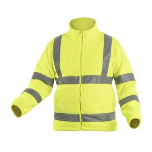 Flisinis signalinis Hi-Vis džemperis, geltonas