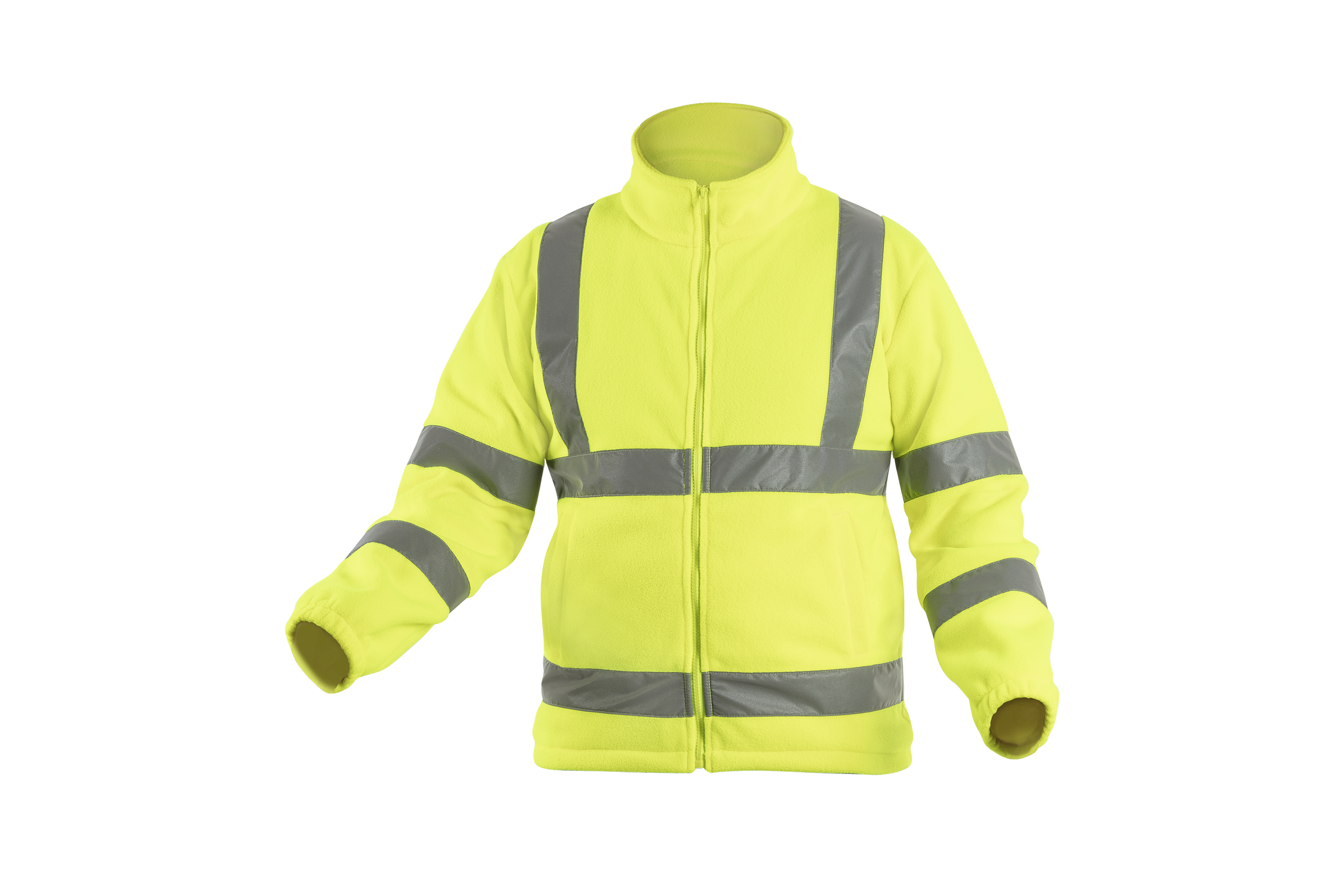 Flisinis signalinis Hi-Vis džemperis, geltonas