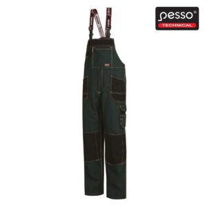Darbo puskombinezonis Pesso Twill, tamsiai žalias, DPBZ