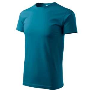 Medvilniniai marškinėliai trumpomis rankovėmis Basic, spalva elektrinė mėlyna