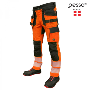 Darbo kelnės Hi-Vis Pesso URANUS Flexpro, oranžinės