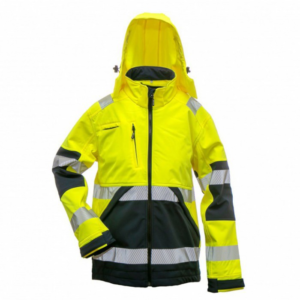 Signalinė HI-VIS striukė su membrana, geltona