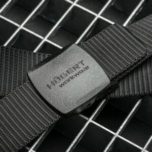 Diržas Hogert SOGEL plastikinė sagtis, juodas