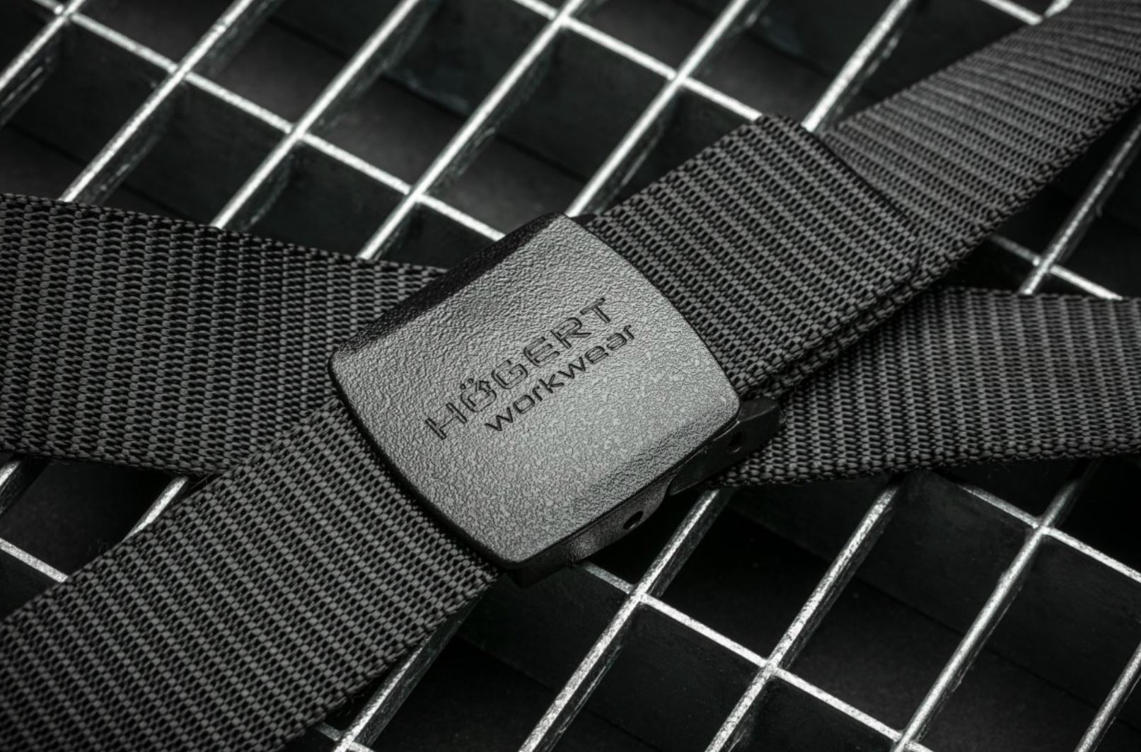 Diržas Hogert SOGEL plastikinė sagtis, juodas