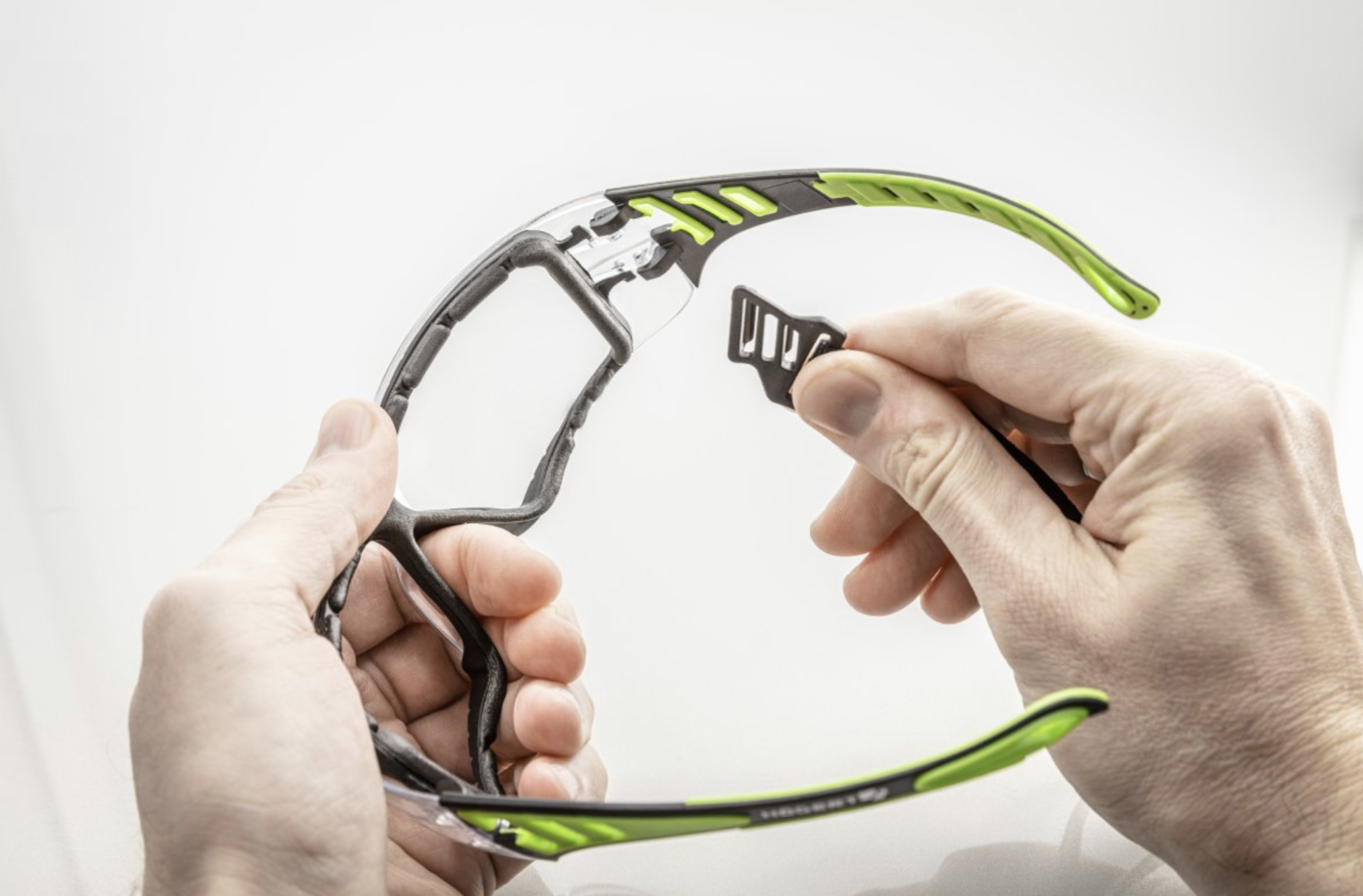 Skaidrūs apsauginiai akiniai LOTZEN su nuimamu dirželiu - Image 4