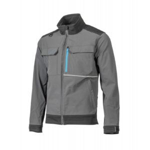 Darbo švarkas TAUBER iš itin tampraus audinio, tamsiai pilkas