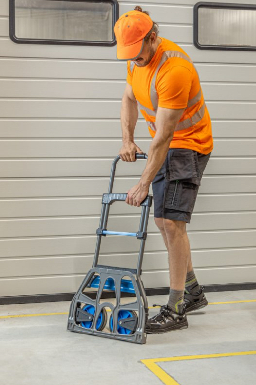 Darbo šortai su kabančiomis kišenėmis LEMBERG, tamsiai pilki - Image 3