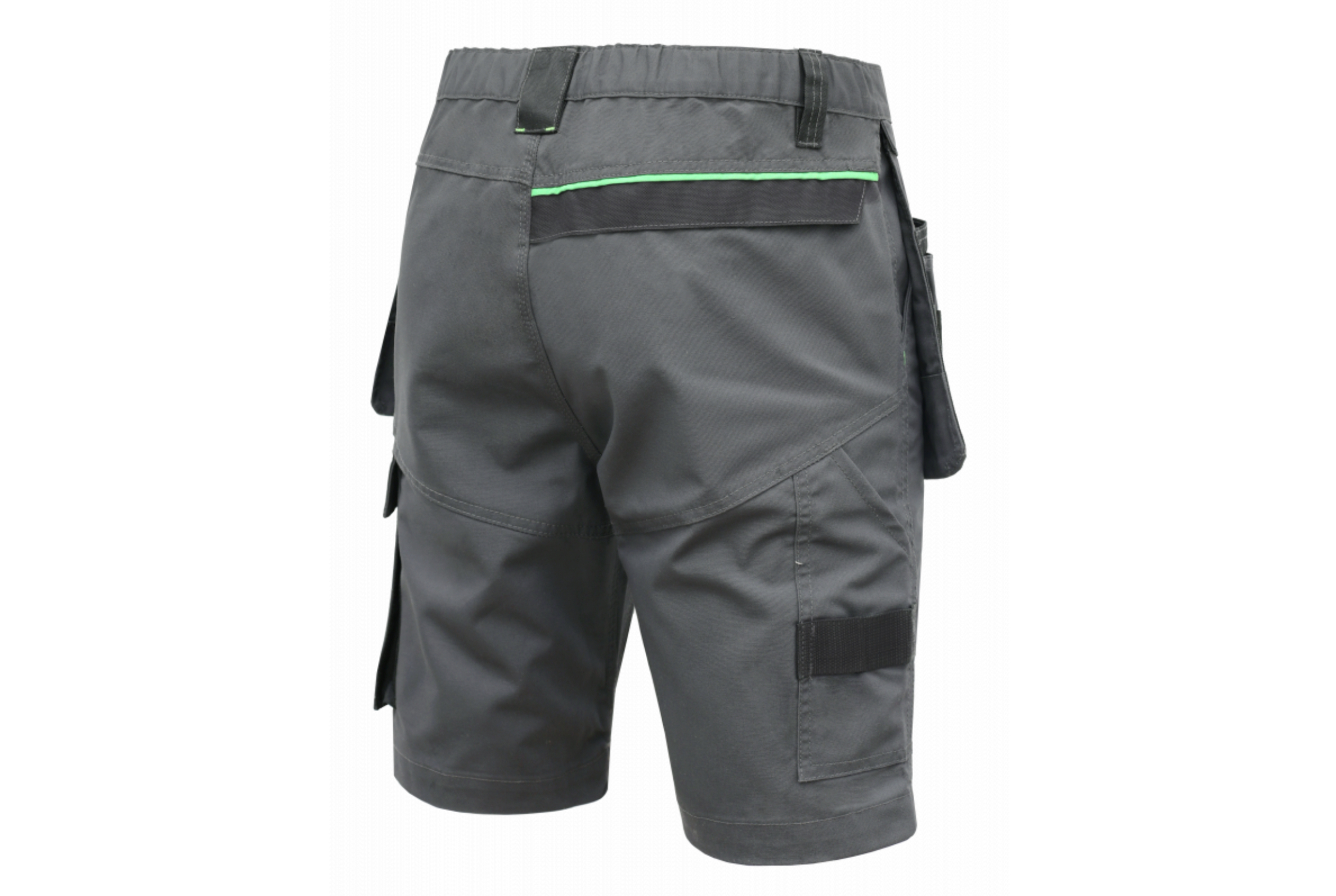 Darbo šortai su kabančiomis kišenėmis LEMBERG, tamsiai pilki - Image 9