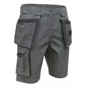 Darbo šortai su kabančiomis kišenėmis LEMBERG, tamsiai pilki