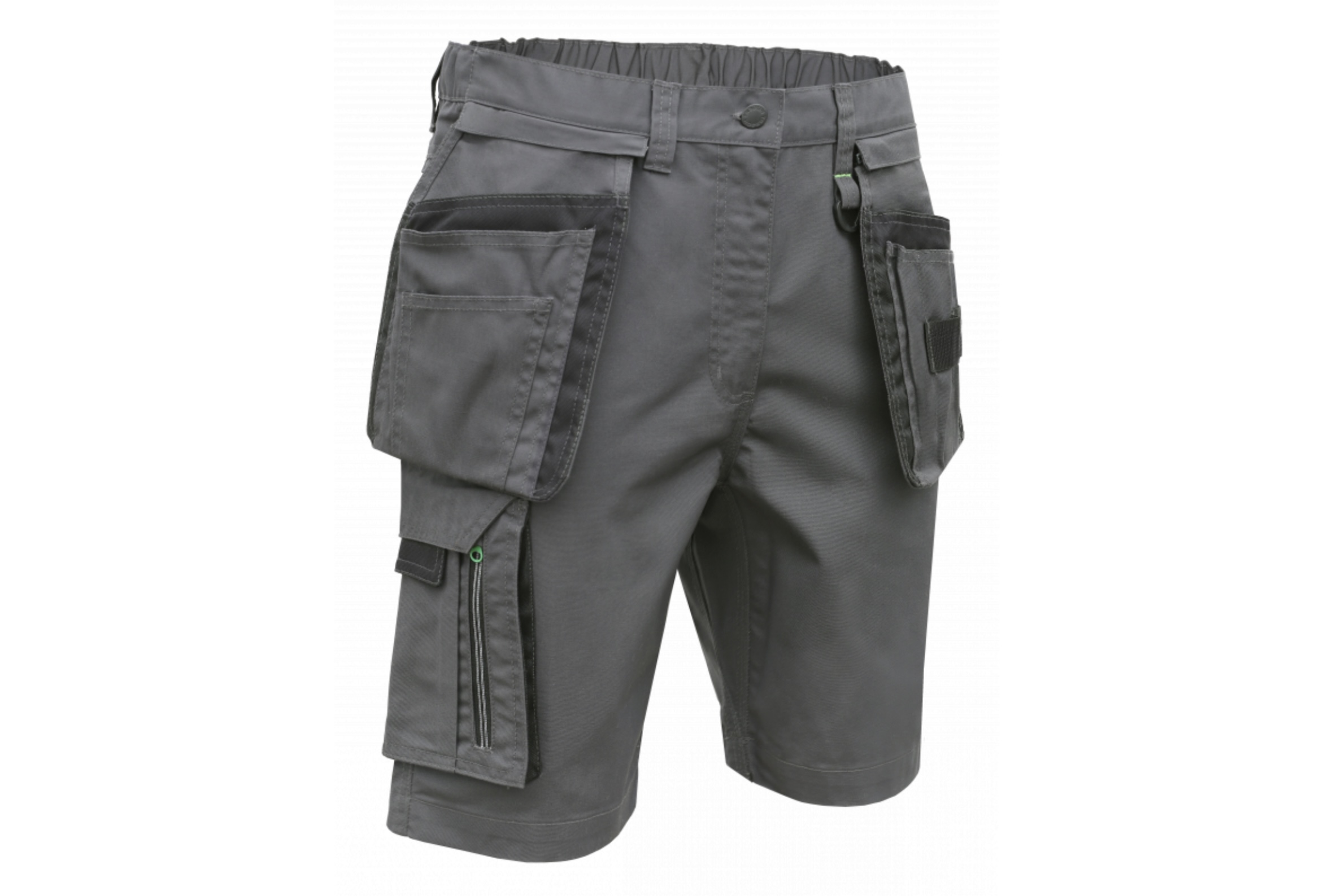 Darbo šortai su kabančiomis kišenėmis LEMBERG, tamsiai pilki