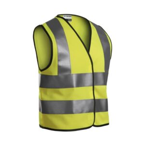 Šviesą atspindinti HI-VIS liemenė, geltona ( vaikiška 6-8 metų )