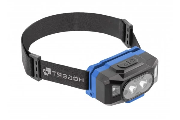 Prožektorius ant galvos Hogert LED su USB maitinimo bloku
