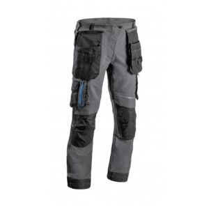 Darbo kelnės TAUBER iš itin tampraus audinio, tamsiai pilkos