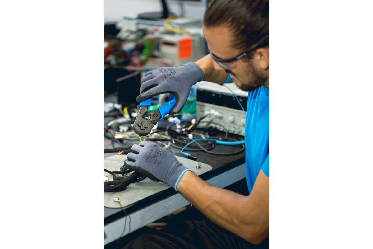 Elastinės darbo pirštinės Hogert BODE ( 12 vnt. ) - Image 3