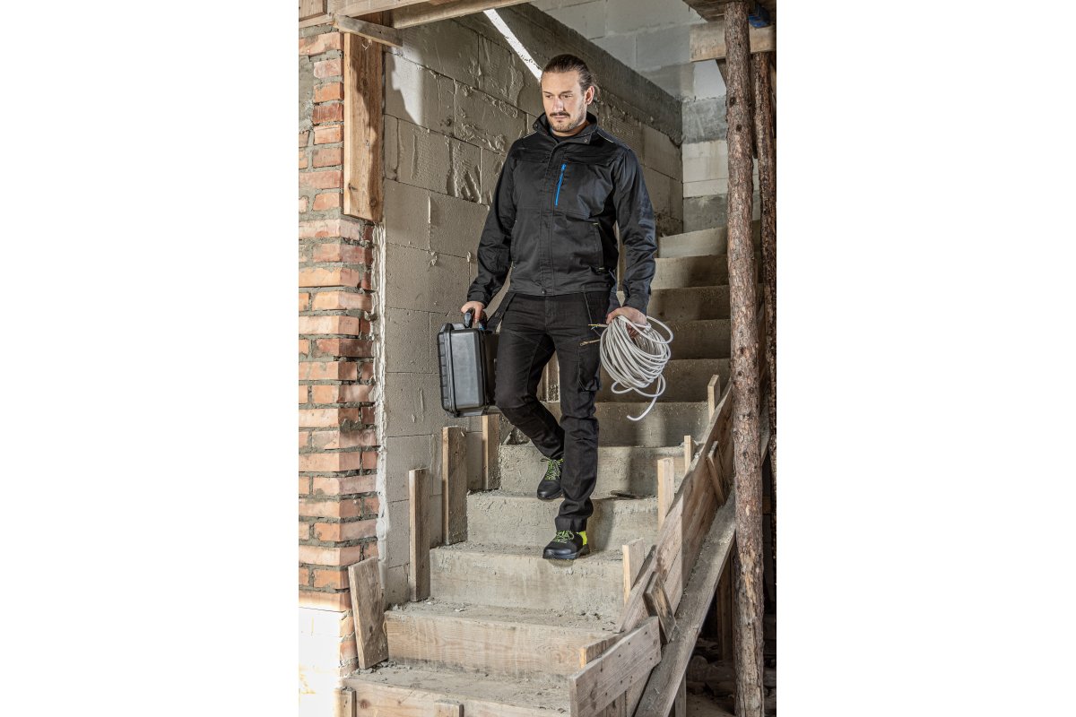 Darbo pusbačiai HOGERT SAUTEN be apsaugų, O1 FO SR, juoda/geltona - Image 9