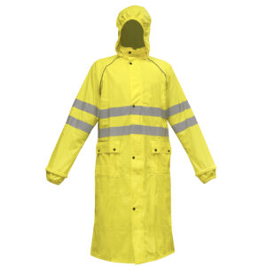 Signalinis PU apsiaustas, geltonas