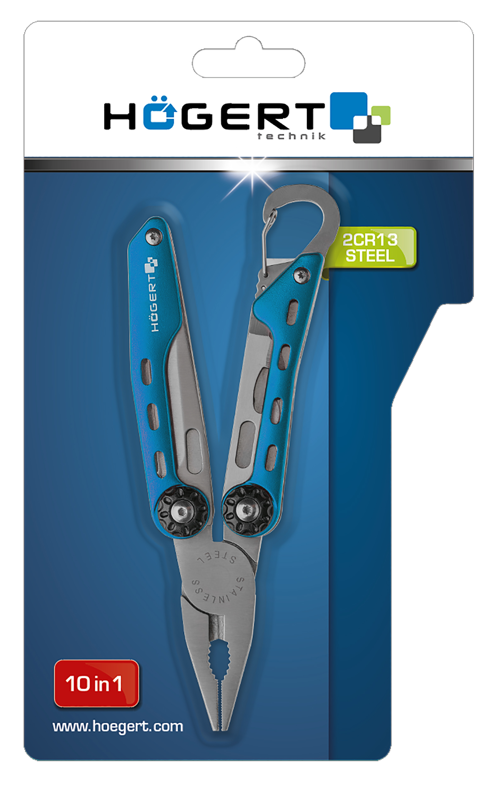 Daugiafunkcinis įrankis-replės 10 dalių, Hogert - Image 2