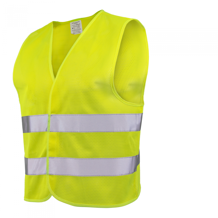HI-VIS šviesą atspindinti liemenė su tinkleliu, geltona
