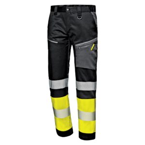HIVIS kelnės su elastanu SIR SAFETY CONTRAST, juoda