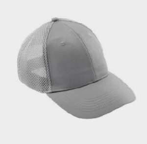 Kepurė su snapeliu ir tinkleliu, šviesiai pilka