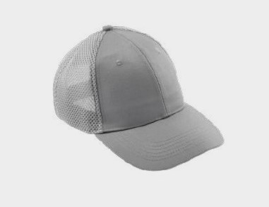 Kepurė su snapeliu ir tinkleliu, šviesiai pilka