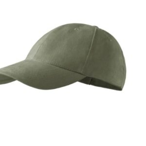 Medvilninė vienspalvė kepurė su snapeliu, chaki