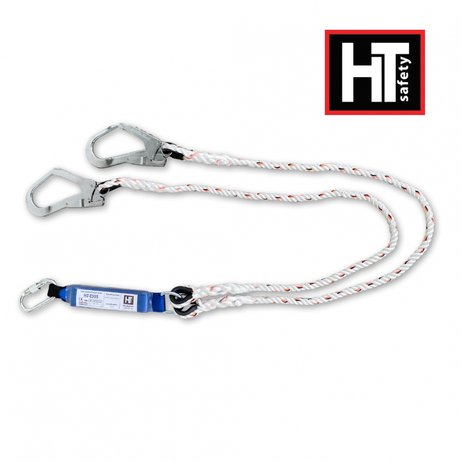 Reguliuojamas dvigubas lynas su absorberiu HT safety