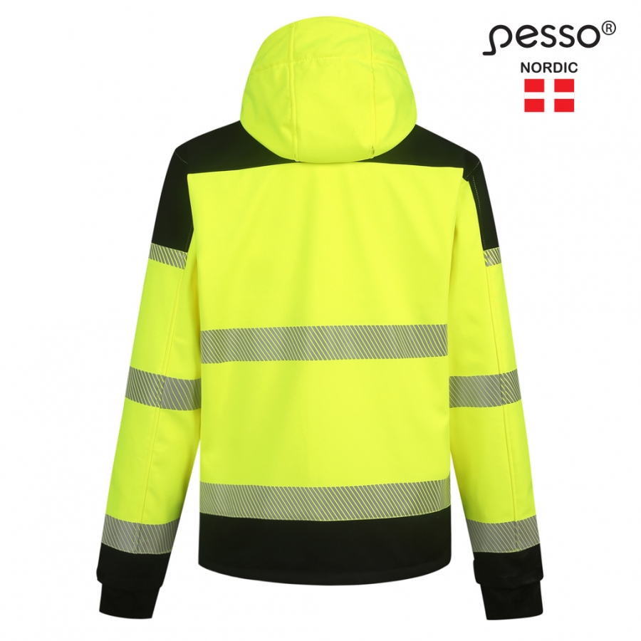 Signalinė HI-VIS striukė su membrana, Pesso Palermo, geltona - Image 3