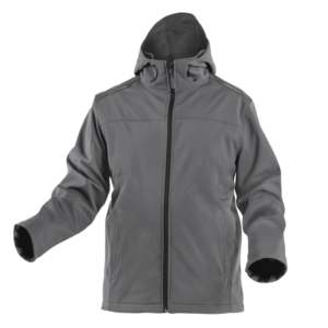 Softshell striukė INN su aukštu gobtuvu, pilka