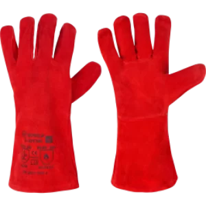 Suvirintojo darbo pirštinės su pamušalu STEPO REDWELD ( 12 vnt. )